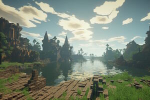 Фотография квеста-анимации Мир Minecraft от компании Как в кино (Фото 1)