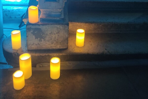 Фотография перформанса «Коллекционер»